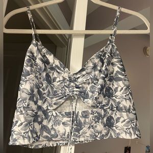 Abercrombie and Fitch Cinched Front Cutout Top